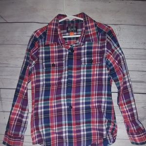 Multi Color Dress Shirt by Children's Place